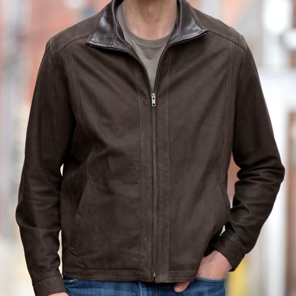 $1,300 Remy Leather Men’s Martin Brown Jacket
